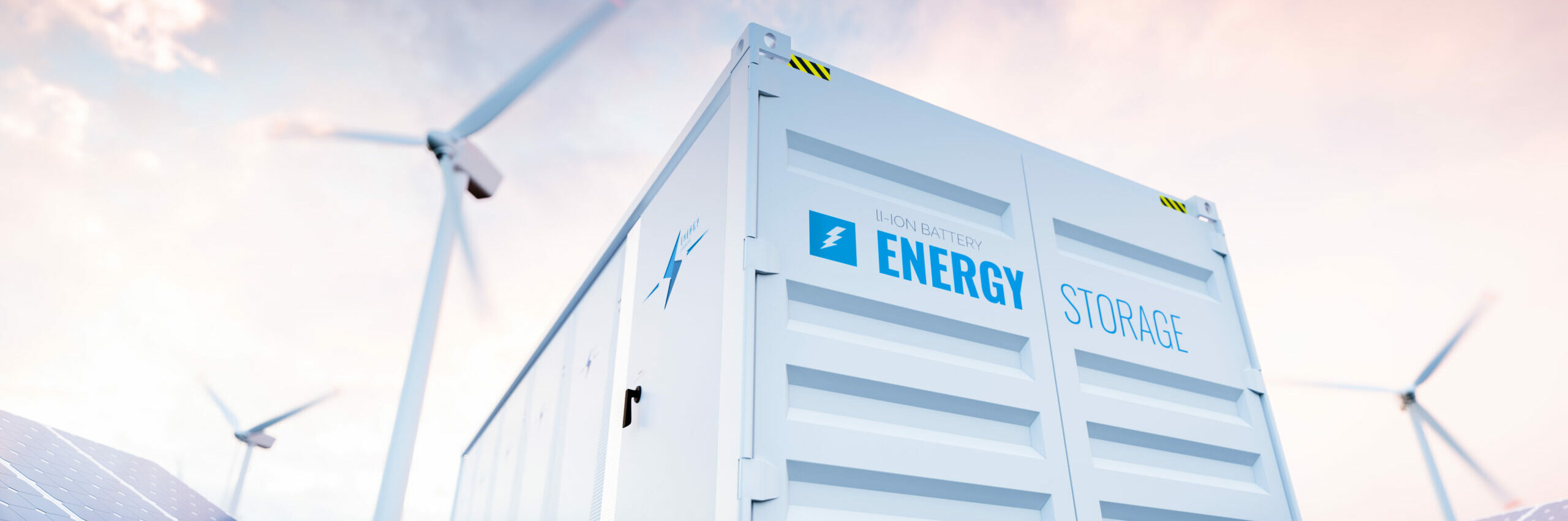 Conceptual Image Of A Modern Battery Energy Storage System With